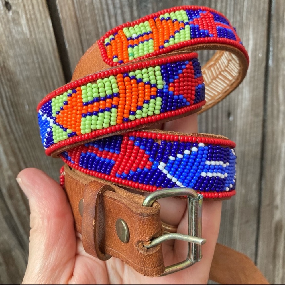 Beautiful Colored Beaded Belt